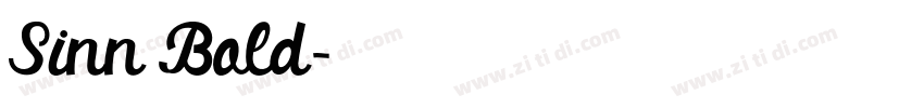 Sinn Bold字体转换